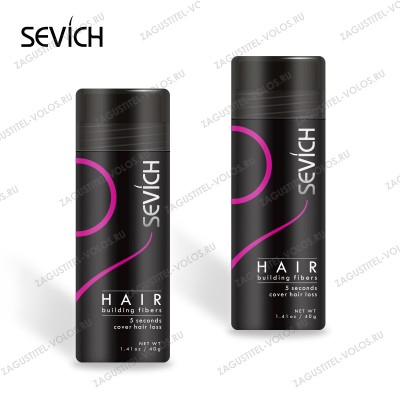 Загуститель для волос Sevich (темно-коричневый), 40 гр.