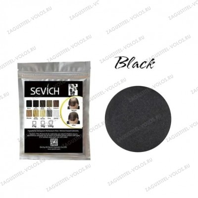 Sevich Загуститель для волос черный , 50 гр (рефил).