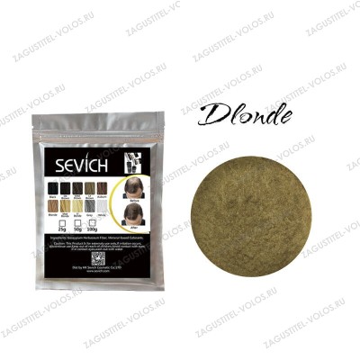 Загуститель для волос блонд Sevich, 25 гр (рефил).