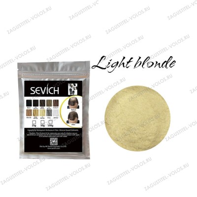 Загуститель для волос светлый блонд Sevich, 25 гр (рефил).