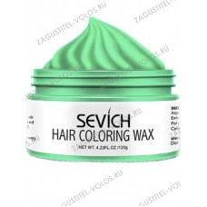 Воск - временная краска для волос Sevich (зеленый), 120 гр