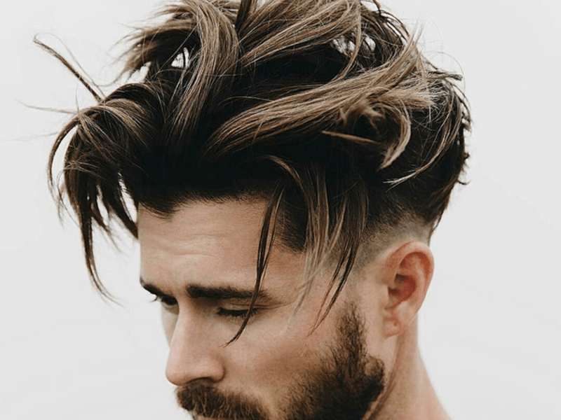 Мужская стрижка с окрашиванием волос фото
